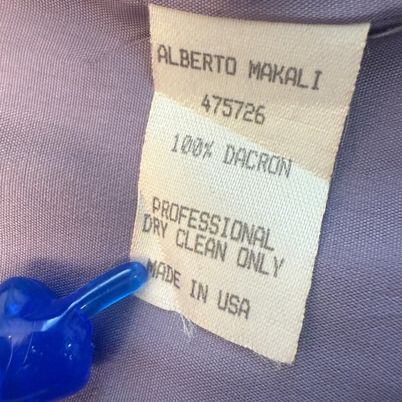 Alberto Makali Purple Shiny Animal Print Trenchcoat Size 4 - Picture 12 of 13